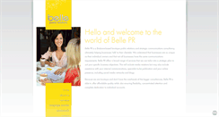 Desktop Screenshot of bellepr.com