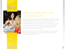 Tablet Screenshot of bellepr.com